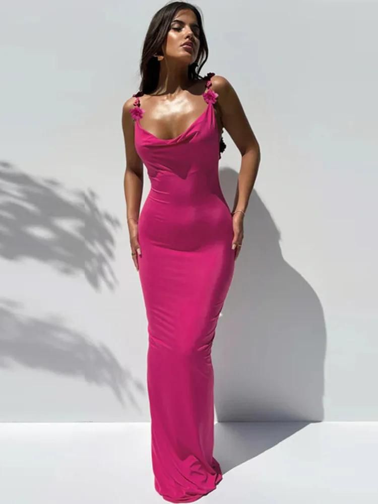Robe Rose FuchsiaSoirée – Robe en Rose1