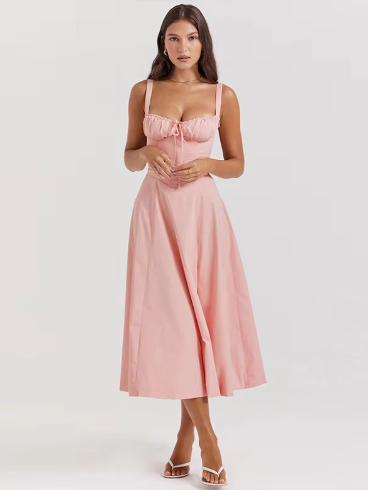 Robe d'été rose