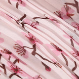 Robe longue rose fleurie tissu