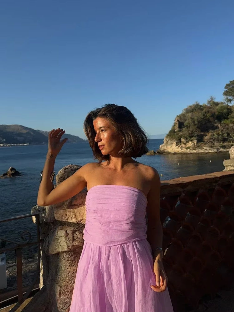 Robe de plage - Marque inconnue - Robe longue femme été - Imprimé fleuri - Sans manches verte Robe de plage - Marque inconnue - Robe longue femme été - Imprimé fleuri - Sans manches verte